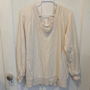 Aerie V-Neck Cream Sweater